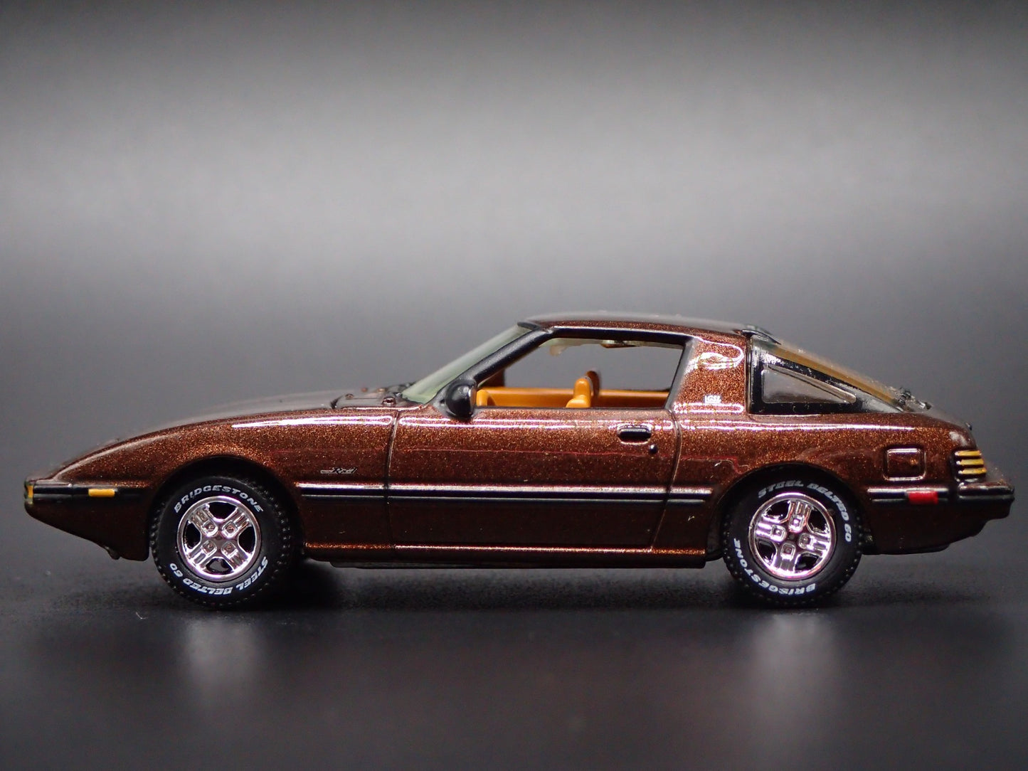 1978-1985 MAZDA RX7 JDM BROWN 1:64 SCALE COLLECTIBLE DIORAMA DIECAST MODEL CAR