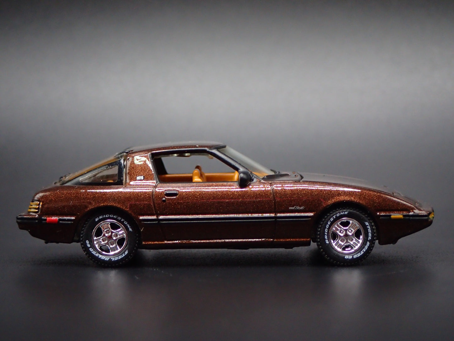 1978-1985 MAZDA RX7 JDM BROWN 1:64 SCALE COLLECTIBLE DIORAMA DIECAST MODEL CAR