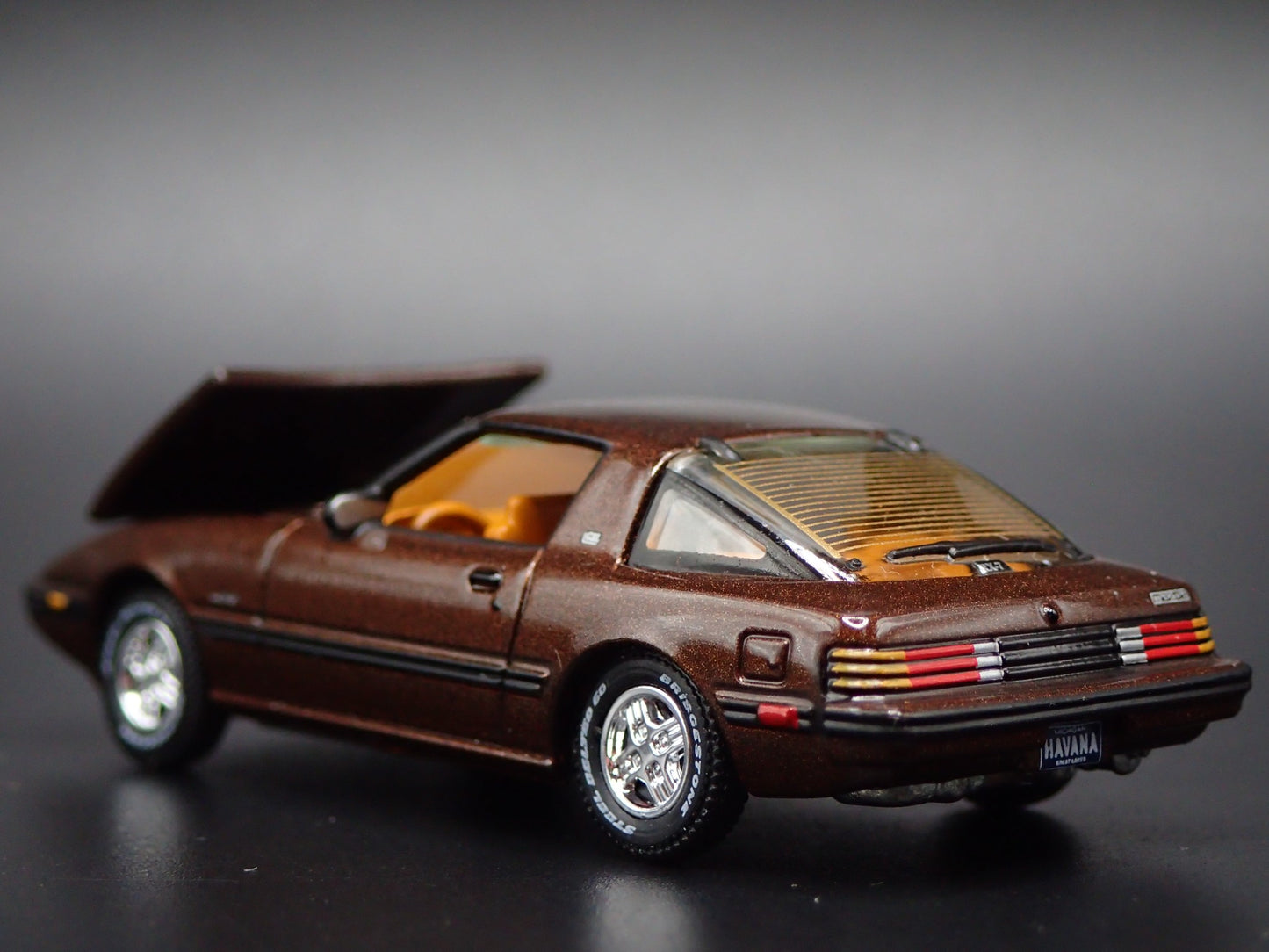 1978-1985 MAZDA RX7 JDM BROWN 1:64 SCALE COLLECTIBLE DIORAMA DIECAST MODEL CAR