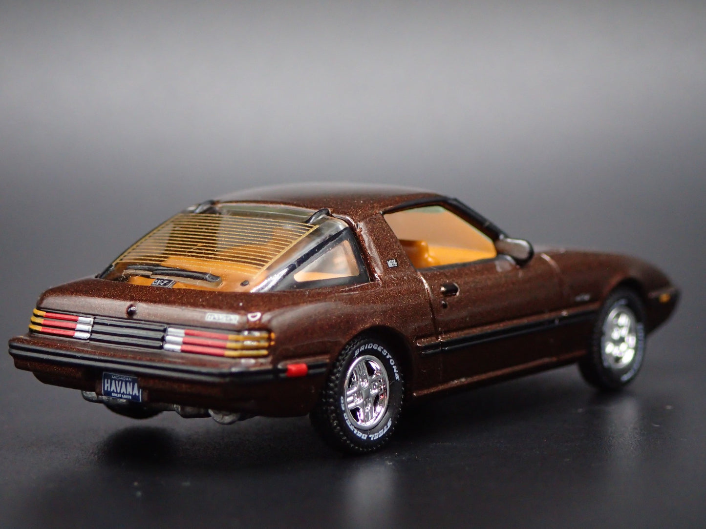 1978-1985 MAZDA RX7 JDM BROWN 1:64 SCALE COLLECTIBLE DIORAMA DIECAST MODEL CAR
