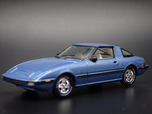 1978-1985 MAZDA RX7 JDM BLUE 1:64 SCALE COLLECTIBLE DIORAMA DIECAST MODEL CAR