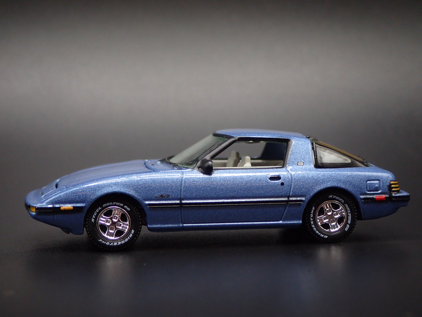 1978-1985 MAZDA RX7 JDM BLUE 1:64 SCALE COLLECTIBLE DIORAMA DIECAST MODEL CAR
