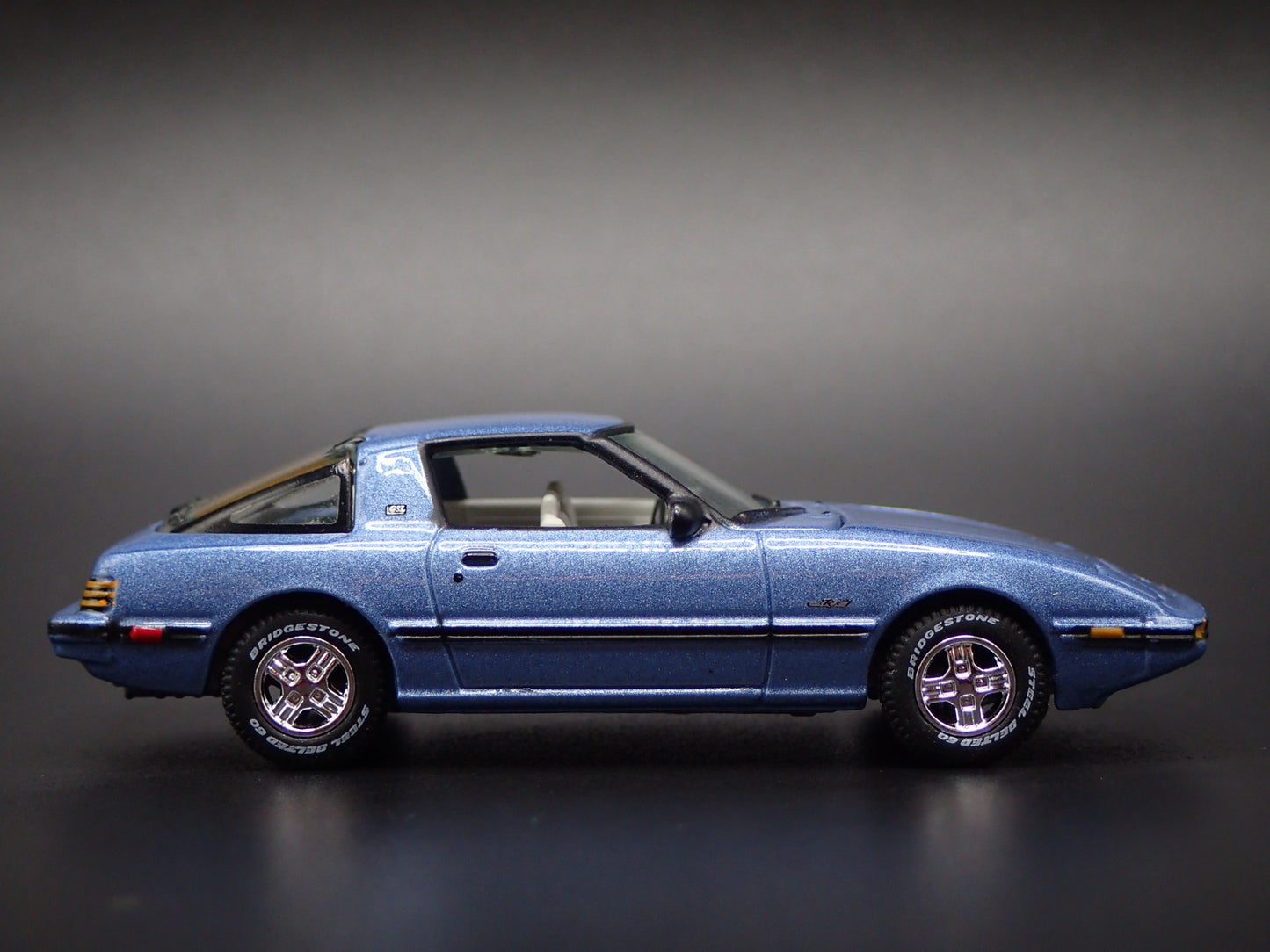 1978-1985 MAZDA RX7 JDM BLUE 1:64 SCALE COLLECTIBLE DIORAMA DIECAST MODEL CAR