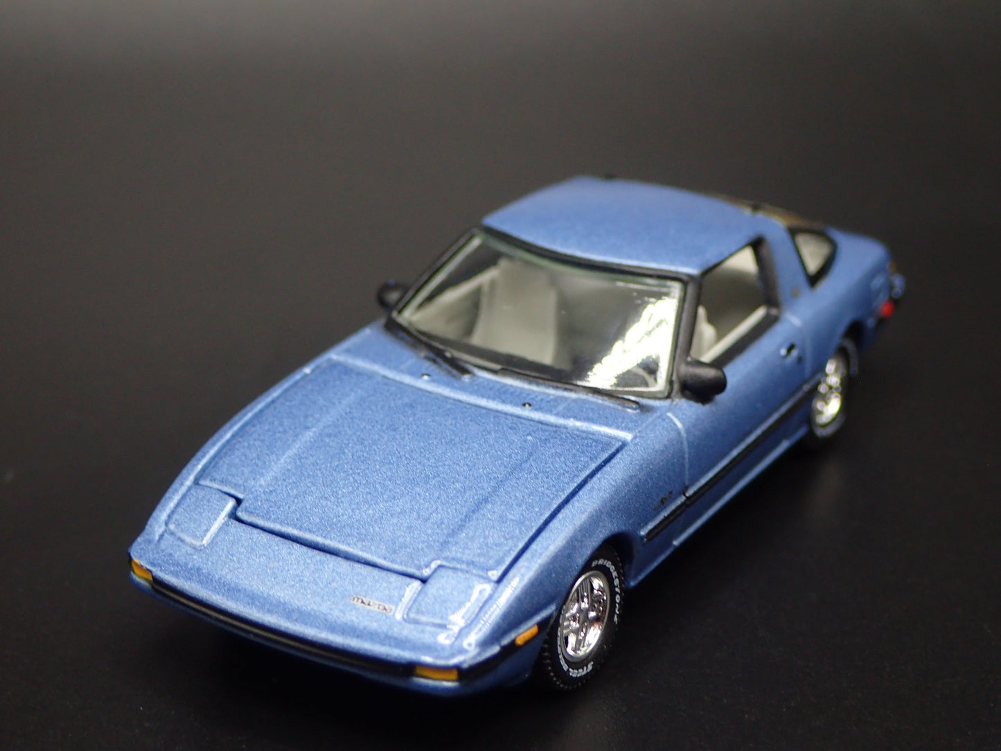 1978-1985 MAZDA RX7 JDM BLUE 1:64 SCALE COLLECTIBLE DIORAMA DIECAST MODEL CAR