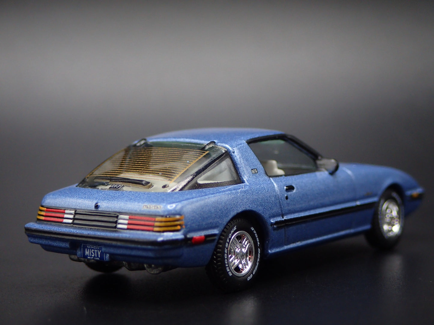 1978-1985 MAZDA RX7 JDM BLUE 1:64 SCALE COLLECTIBLE DIORAMA DIECAST MODEL CAR