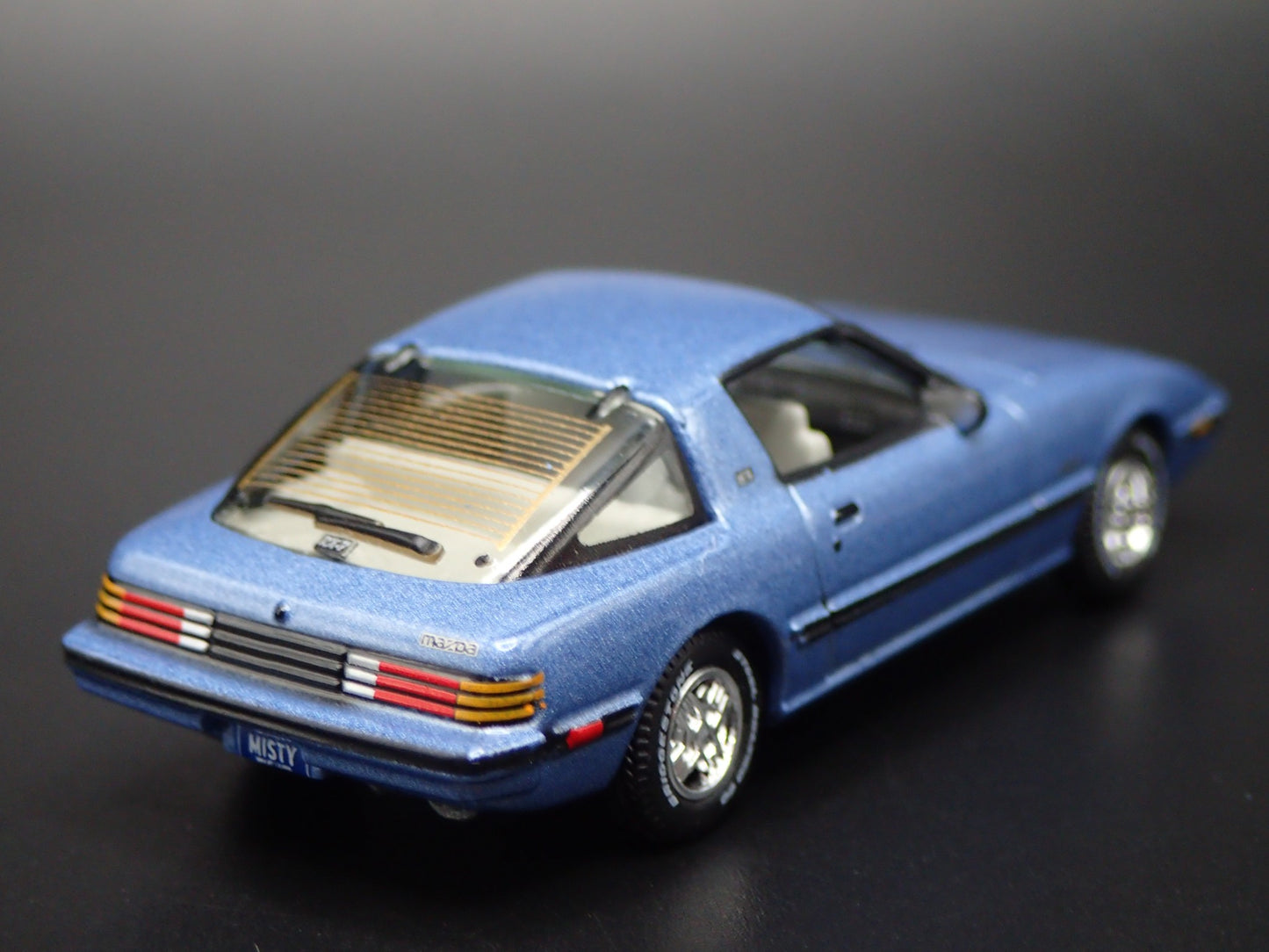 1978-1985 MAZDA RX7 JDM BLUE 1:64 SCALE COLLECTIBLE DIORAMA DIECAST MODEL CAR