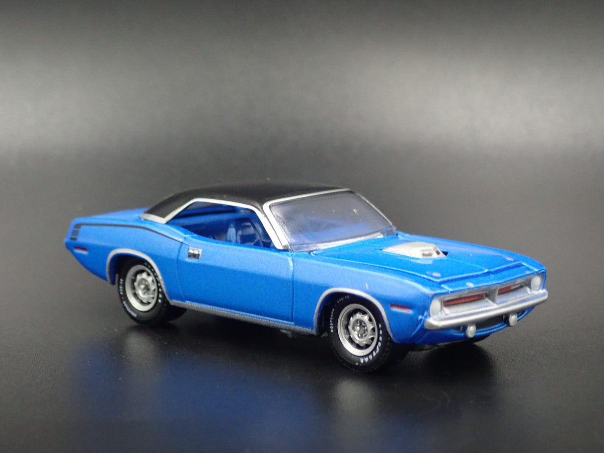 1970 PLYMOUTH HEMI CUDA RARE 1:64 SCALE COLLECTIBLE DIORAMA DIECAST MODEL CAR-Burning Rubber Toy Company