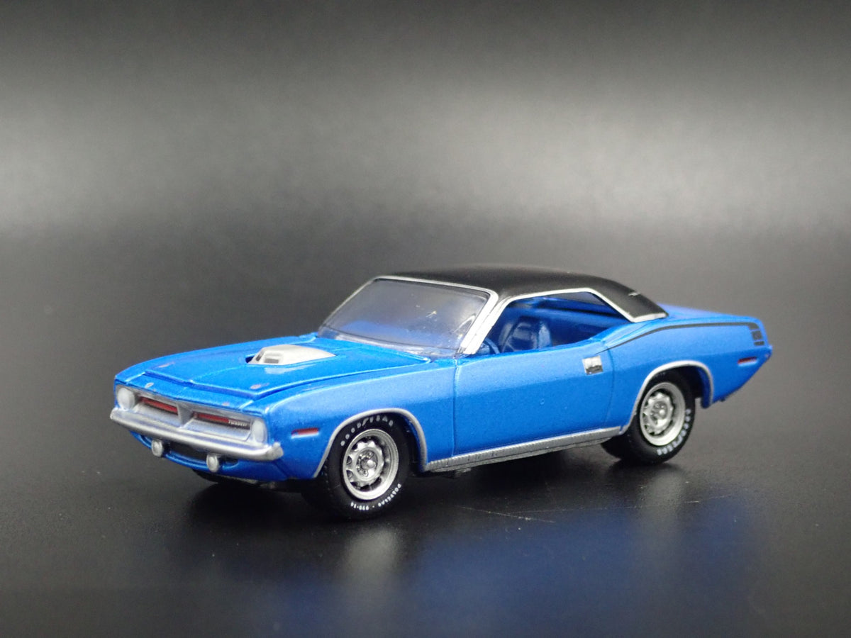 1970 PLYMOUTH HEMI CUDA RARE 1:64 SCALE COLLECTIBLE DIORAMA DIECAST MODEL CAR-Burning Rubber Toy Company