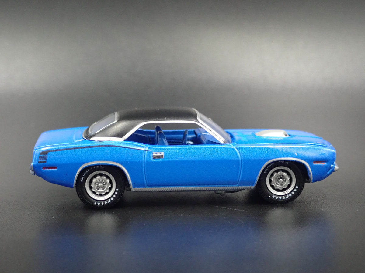 1970 PLYMOUTH HEMI CUDA RARE 1:64 SCALE COLLECTIBLE DIORAMA DIECAST MODEL CAR-Burning Rubber Toy Company