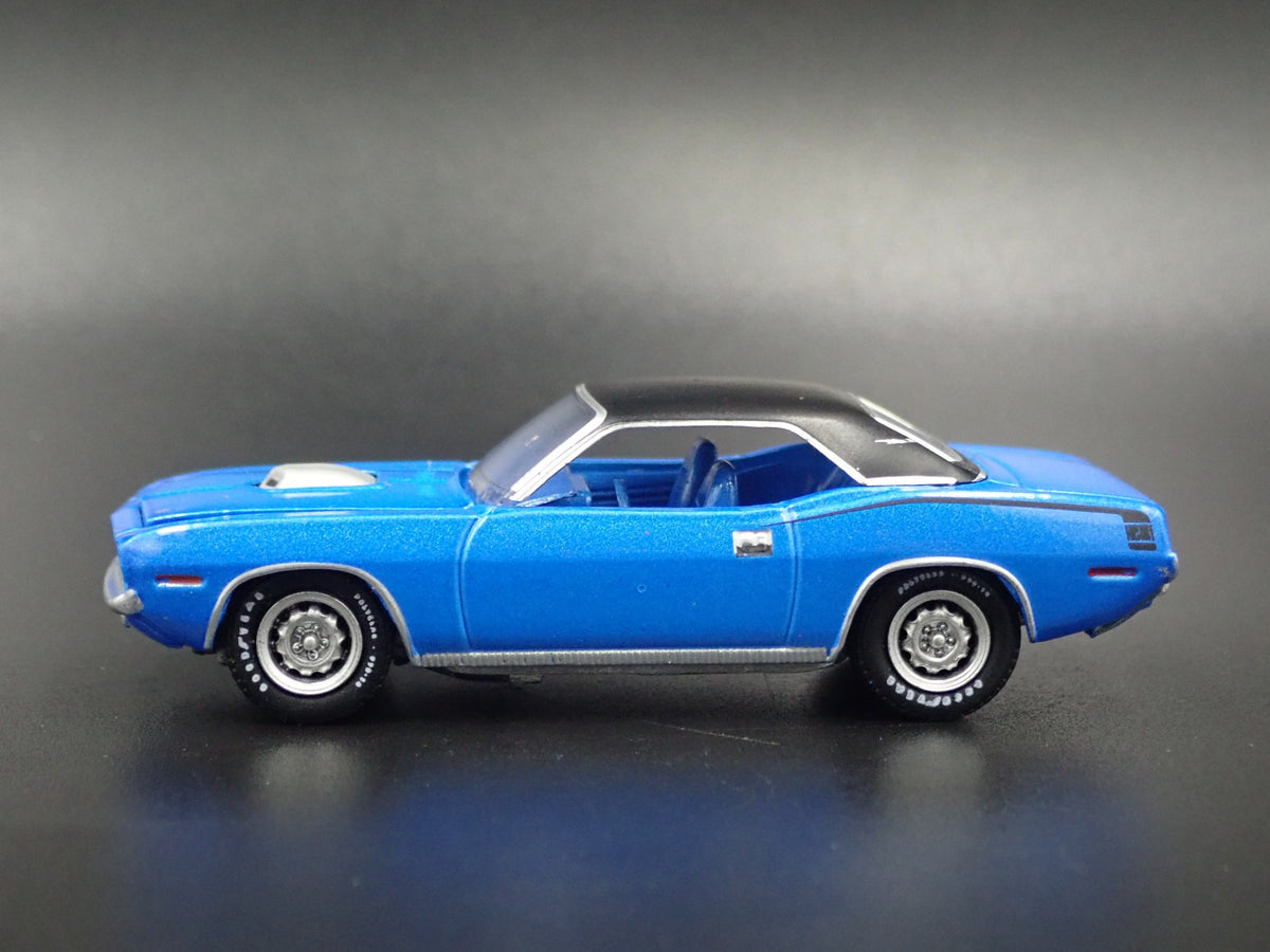 1970 PLYMOUTH HEMI CUDA RARE 1:64 SCALE COLLECTIBLE DIORAMA DIECAST MODEL CAR-Burning Rubber Toy Company