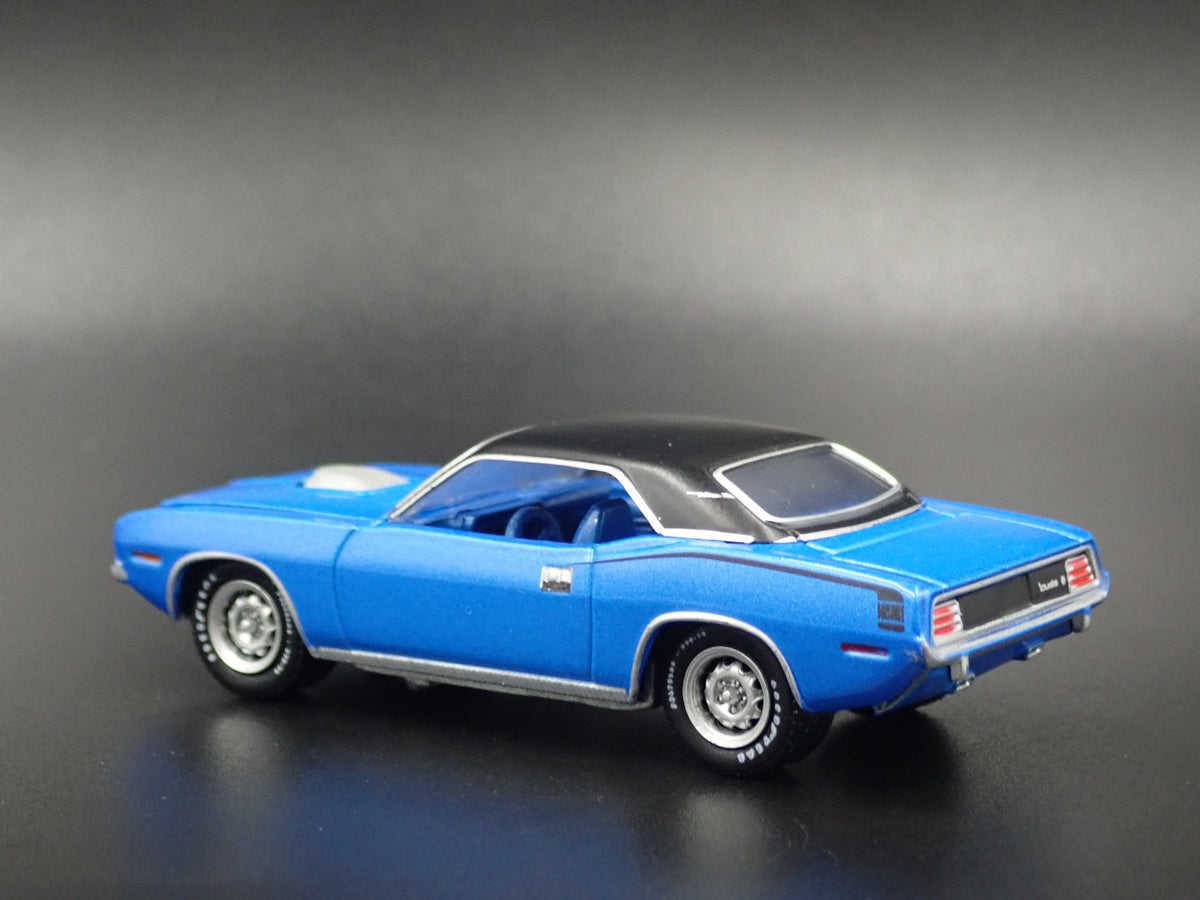 1970 PLYMOUTH HEMI CUDA RARE 1:64 SCALE COLLECTIBLE DIORAMA DIECAST MODEL CAR-Burning Rubber Toy Company