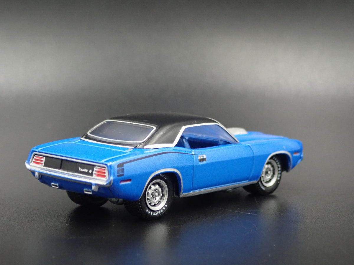 1970 PLYMOUTH HEMI CUDA RARE 1:64 SCALE COLLECTIBLE DIORAMA DIECAST MODEL CAR-Burning Rubber Toy Company