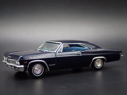 1965 65 CHEVY CHEVROLET IMPALA SS 396 BLUE 1:64 SCALE DIORAMA DIECAST MODEL CAR