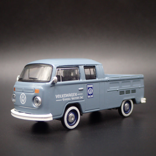 1967-1979 VW VOLKSWAGEN TYPE 2 DOUBLE CAB PICKUP 1/64 SCALE DIECAST MODEL CAR