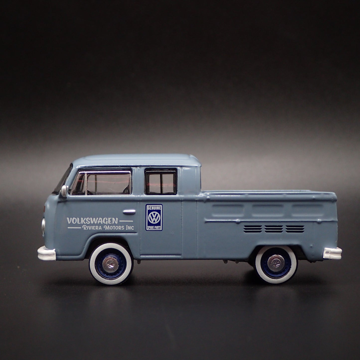 1967-1979 VW VOLKSWAGEN TYPE 2 DOUBLE CAB PICKUP 1/64 SCALE DIECAST MODEL CAR