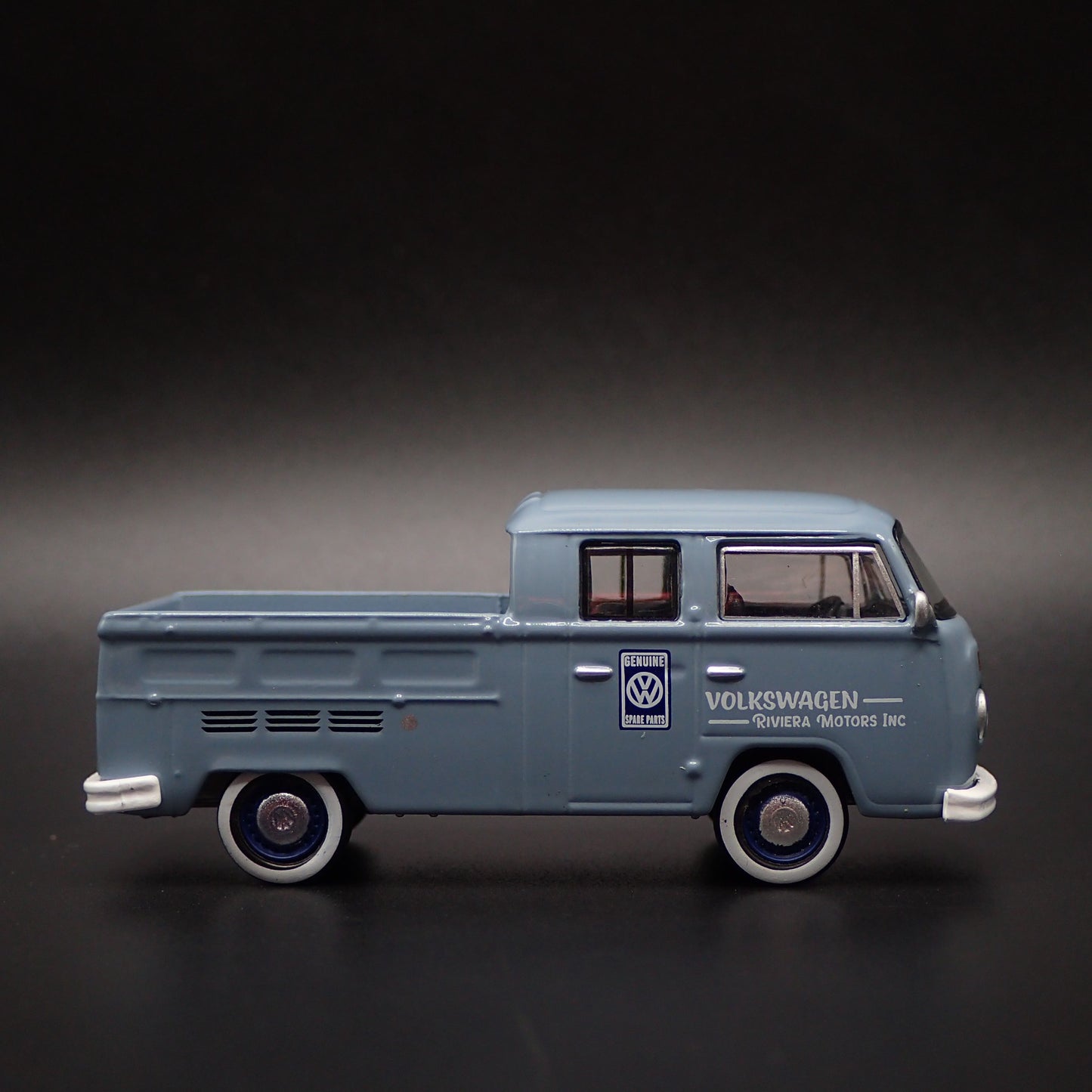1967-1979 VW VOLKSWAGEN TYPE 2 DOUBLE CAB PICKUP 1/64 SCALE DIECAST MODEL CAR