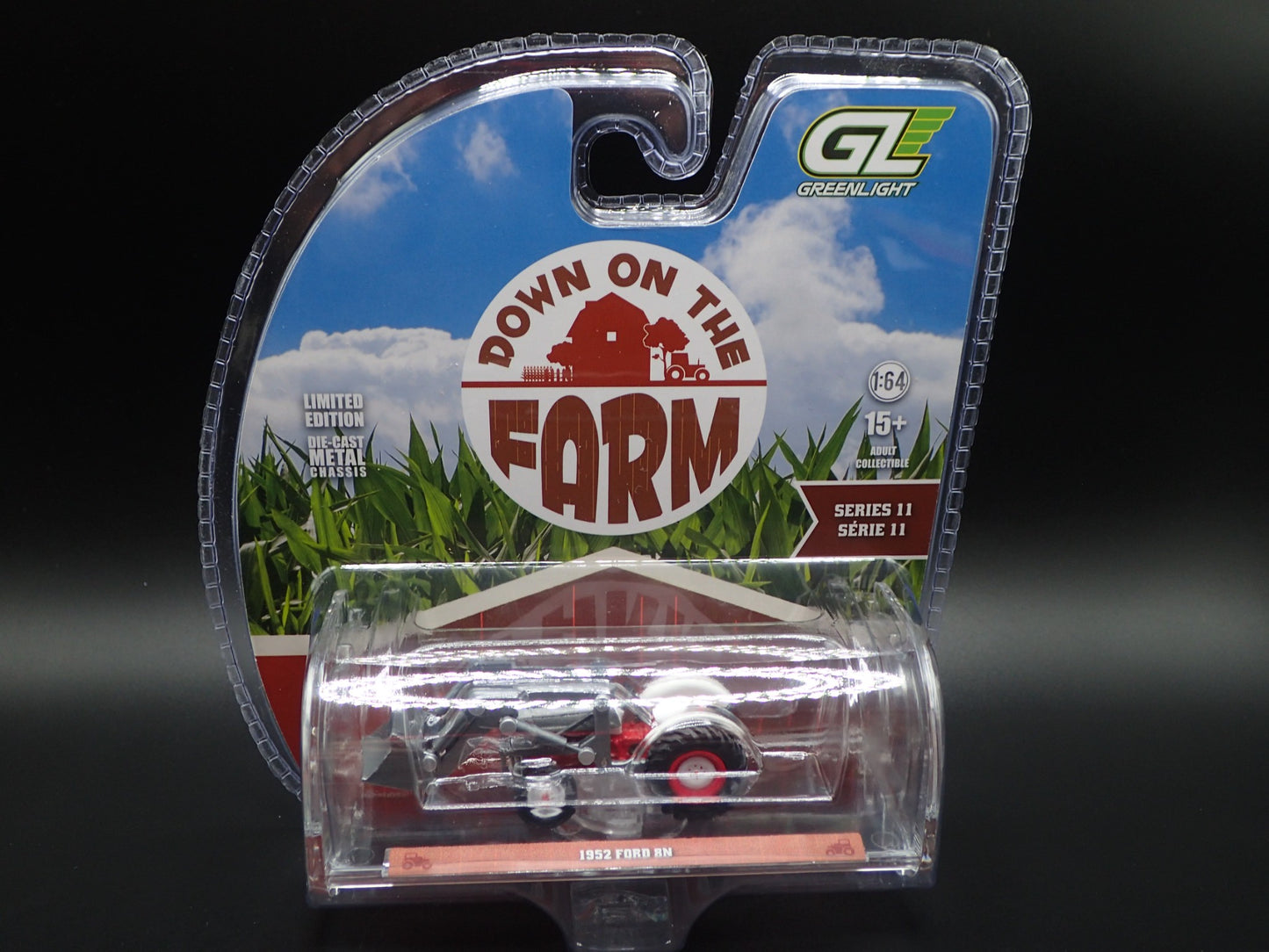 2026 GREENLIGHT RAW GREEN MACHINE CHASE 1952 FORD 8N DOWN ON THE FARM SERIES 11