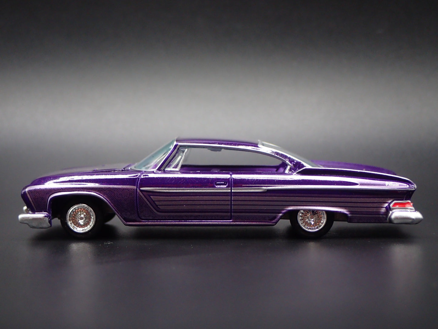 1961 61 DODGE DART PHOENIX LOWRIDER PURPLE 1:64 SCALE DIORAMA DIECAST MODEL CAR