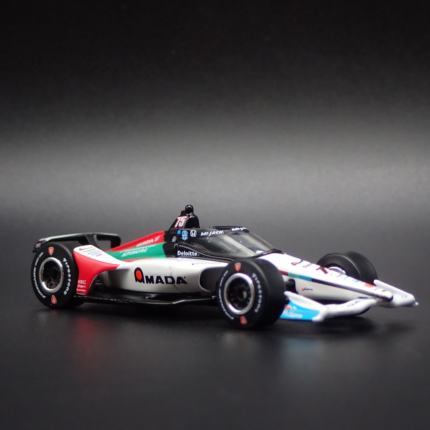 2024 INDY RACING HONDA 75 TAKUMA SATO AMADA 1:64 SCALE DIORAMA DIECAST MODEL CAR