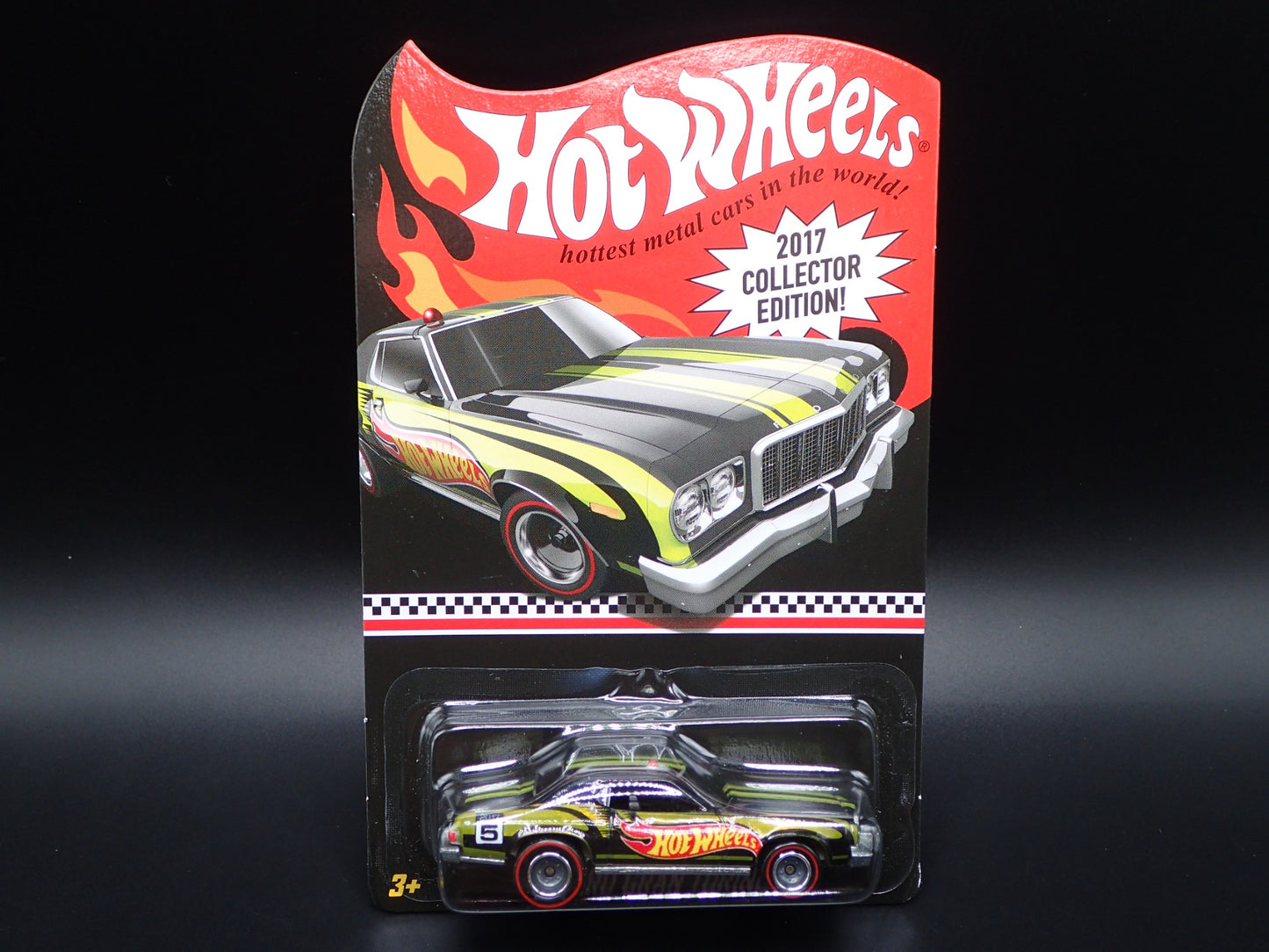 2017 HOT WHEELS MAIL IN EXCLUSIVE 1976 FORD GRAN TORINO COLLECTORS EDITION GREEN