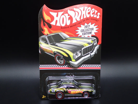 2017 HOT WHEELS MAIL IN EXCLUSIVE 1976 FORD GRAN TORINO COLLECTORS EDITION GREEN