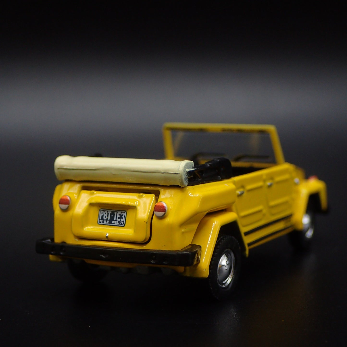 VOLKSWAGEN THING SAFARI TYPE 181 YELLOW 1:64 SCALE DIORAMA DIECAST MODEL CAR