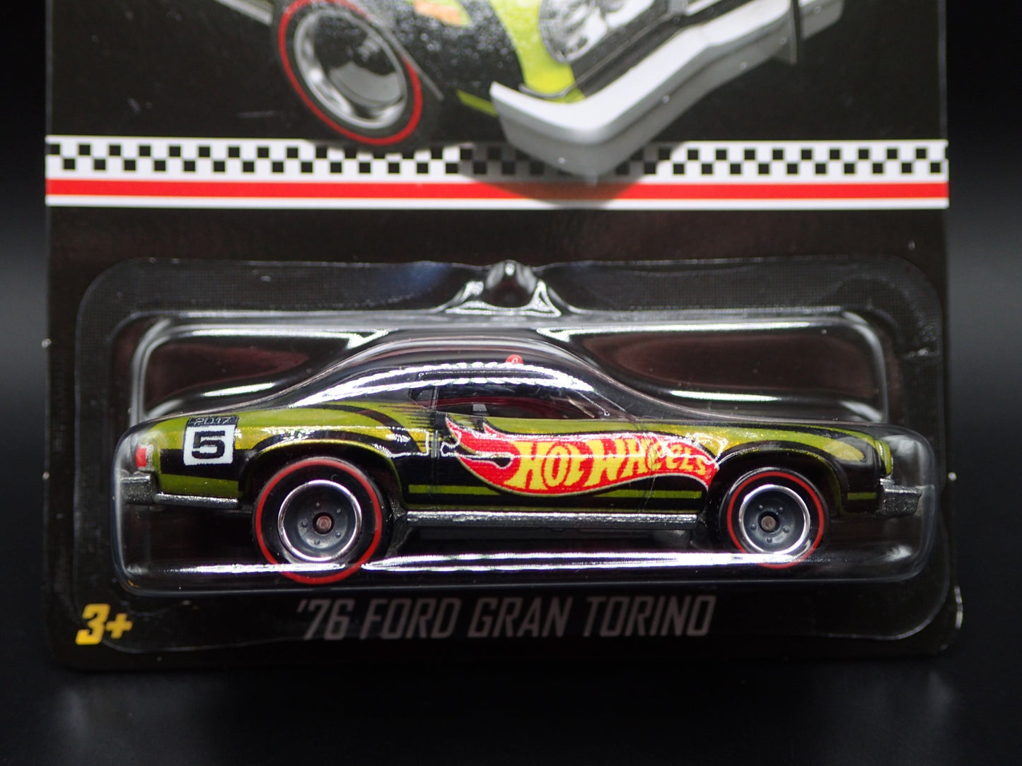 2017 HOT WHEELS MAIL IN EXCLUSIVE 1976 FORD GRAN TORINO COLLECTORS EDITION GREEN