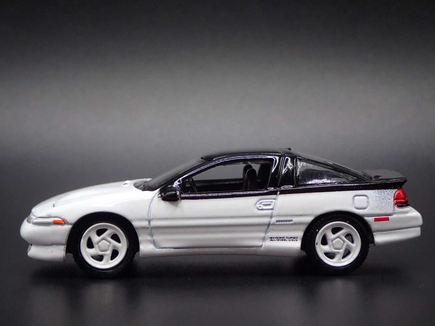 1990-1994 EAGLE TALON TSi WHITE 1:64 SCALE COLLECTIBLE DIORAMA DIECAST MODEL CAR