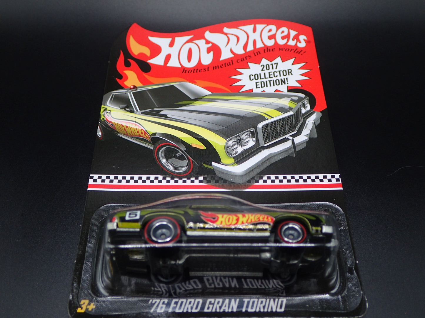 2017 HOT WHEELS MAIL IN EXCLUSIVE 1976 FORD GRAN TORINO COLLECTORS EDITION GREEN
