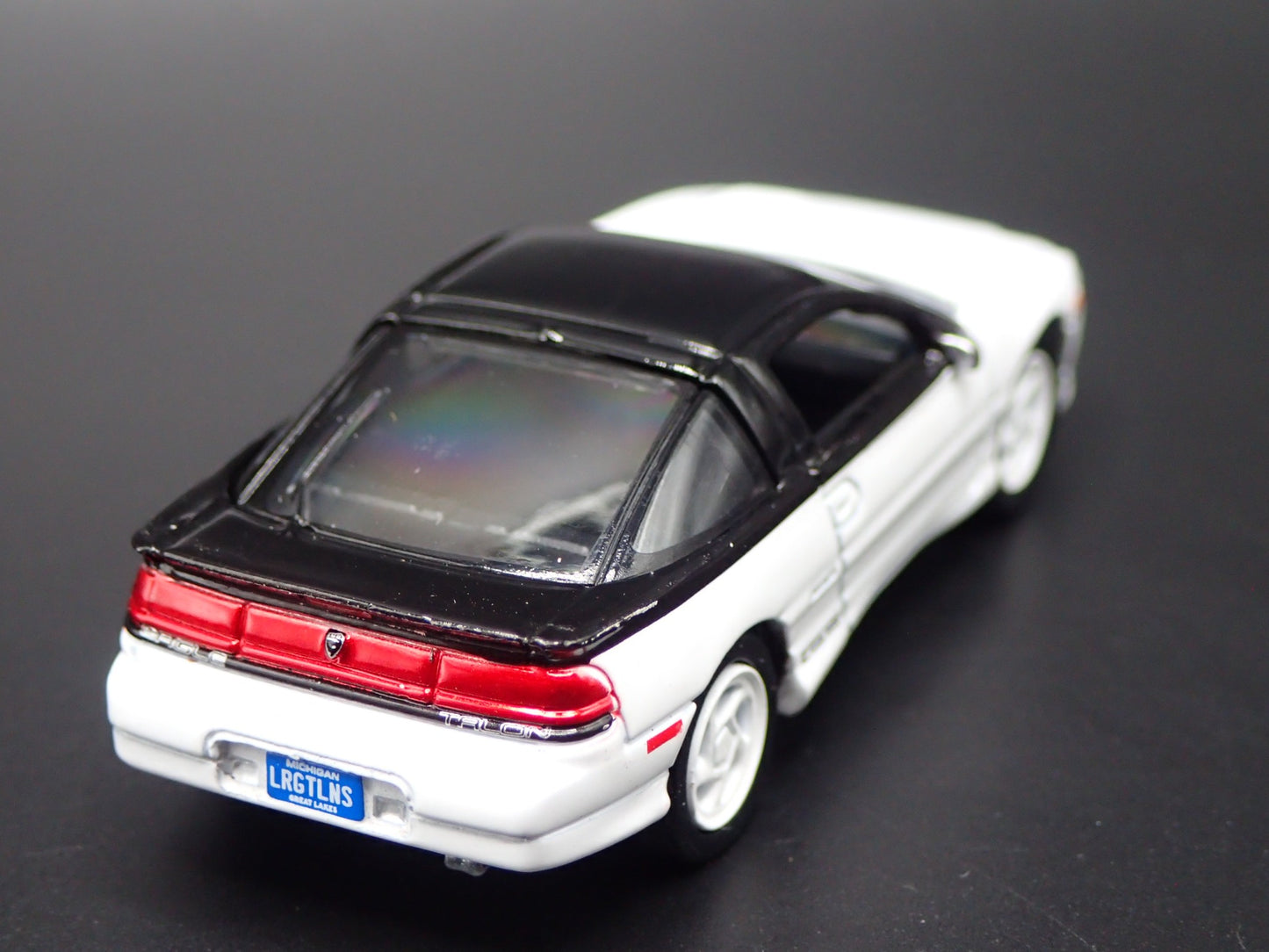 1990-1994 EAGLE TALON TSi WHITE 1:64 SCALE COLLECTIBLE DIORAMA DIECAST MODEL CAR