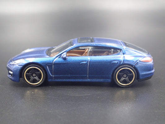 2009-2016 PORSCHE PANAMERA BLUE 1:64 SCALE COLLECTIBLE DIORAMA DIECAST MODEL CAR