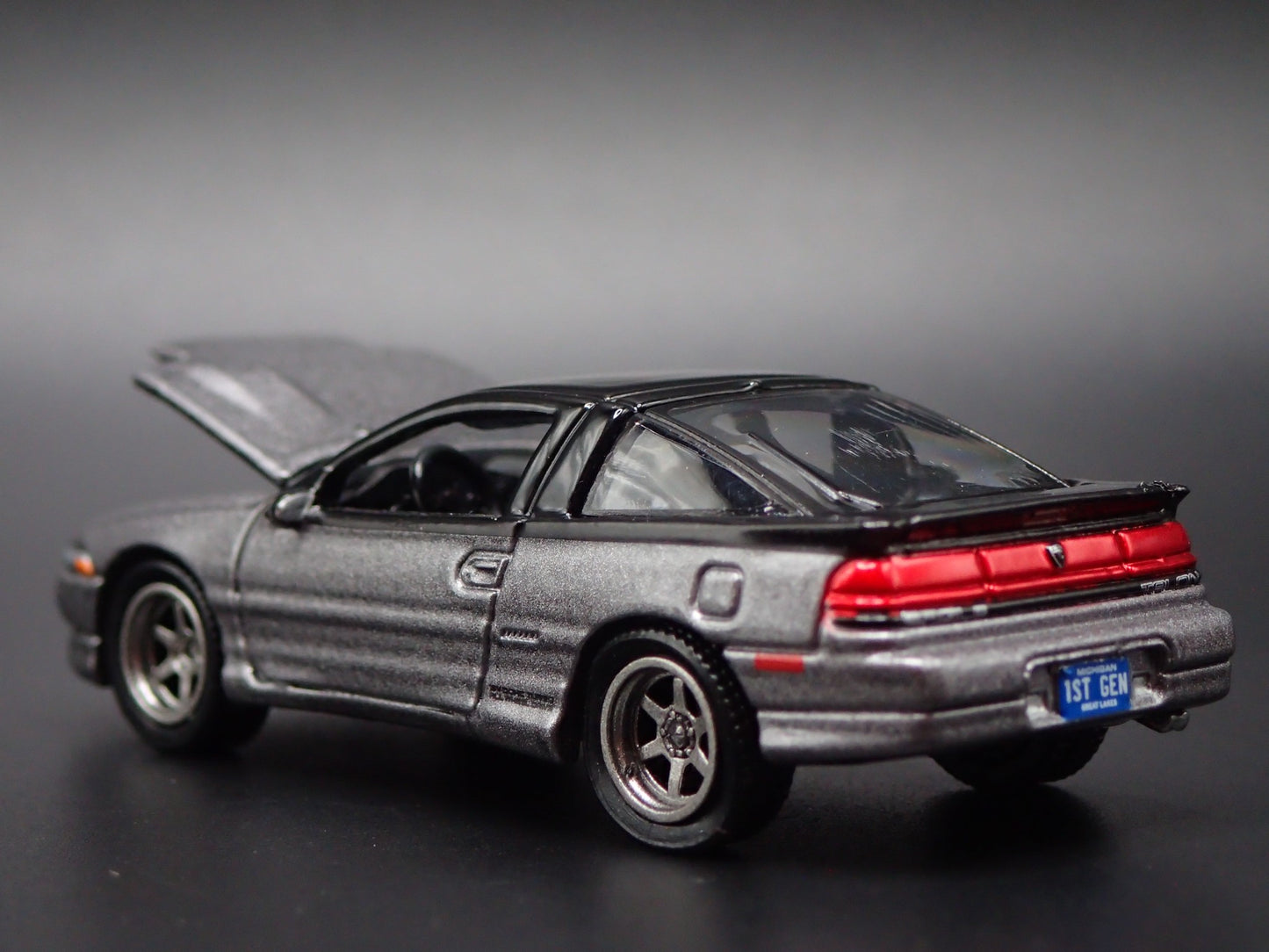 1990-1994 EAGLE TALON TSi GRAY 1:64 SCALE COLLECTIBLE DIORAMA DIECAST MODEL CAR