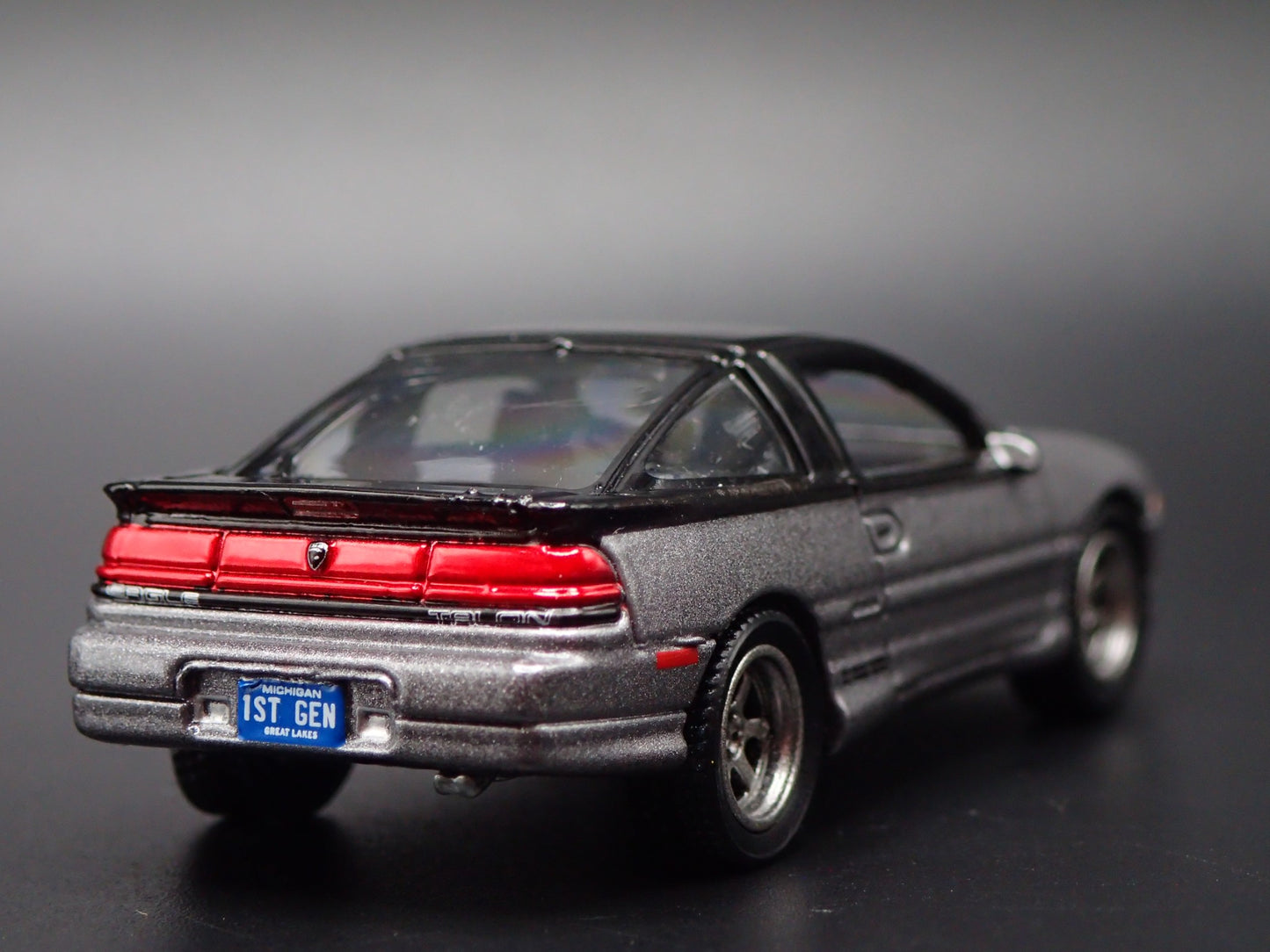 1990-1994 EAGLE TALON TSi GRAY 1:64 SCALE COLLECTIBLE DIORAMA DIECAST MODEL CAR