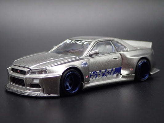 1999-2002 NISSAN SKYLINE GTR R34 KAIDO SHINJUKU V1 1:64 SCALE DIECAST MODEL CAR