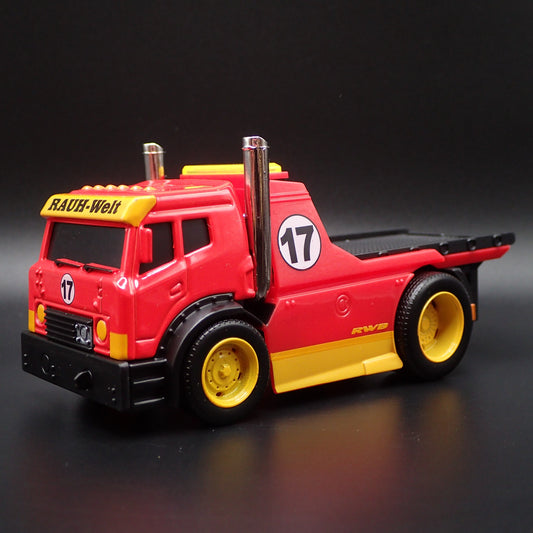 MODERN CUSTOM FLATBED CAR HAULER RWB RAUH WELT RED 1:64 SCALE DIECAST MODEL CAR