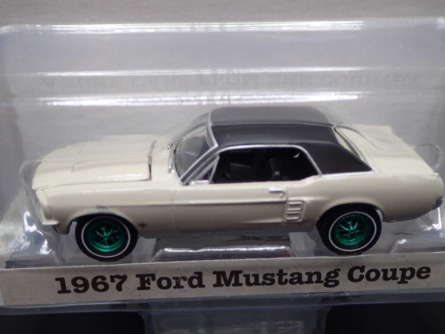 1967 FORD MUSTANG COUPE SHE COUNTRY 2022 GREENLIGHT GREEN MACHINE HOBBY CHASE