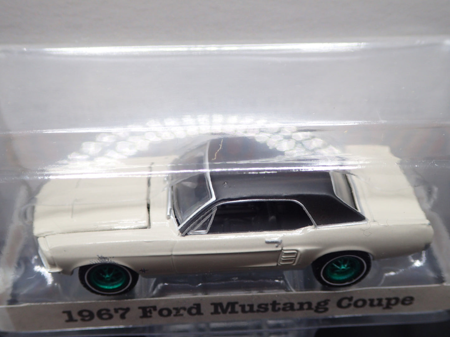 1967 FORD MUSTANG COUPE SHE COUNTRY 2022 GREENLIGHT GREEN MACHINE HOBBY CHASE