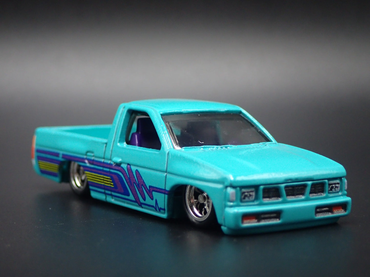 1993 93 NISSAN HARDBODY PICKUP TRUCK D21 TEAL 1:64 SCALE DIECAST MODEL CAR