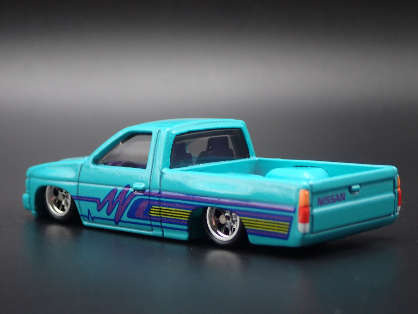 1993 93 NISSAN HARDBODY PICKUP TRUCK D21 TEAL 1:64 SCALE DIECAST MODEL CAR
