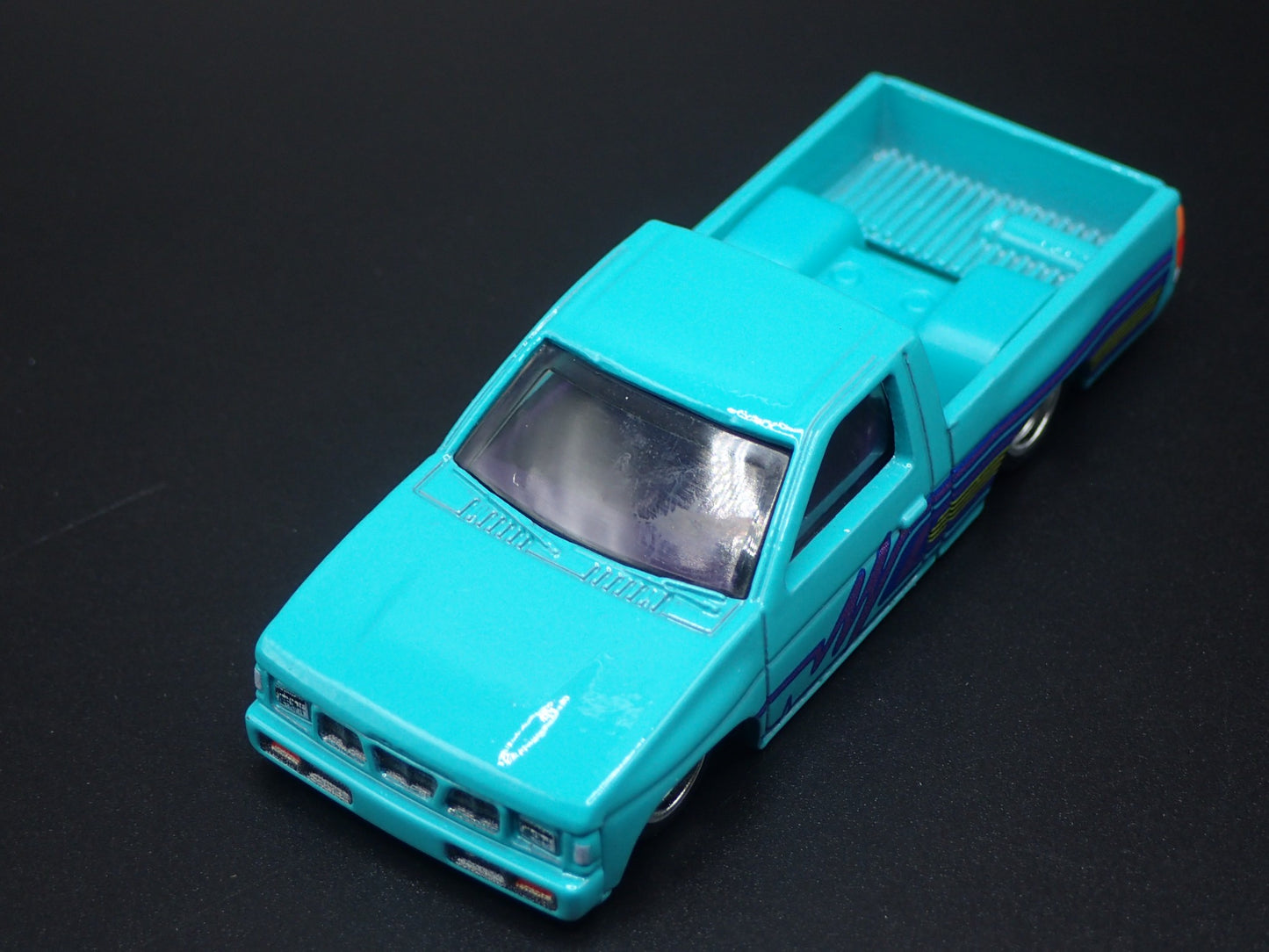 1993 93 NISSAN HARDBODY PICKUP TRUCK D21 TEAL 1:64 SCALE DIECAST MODEL CAR