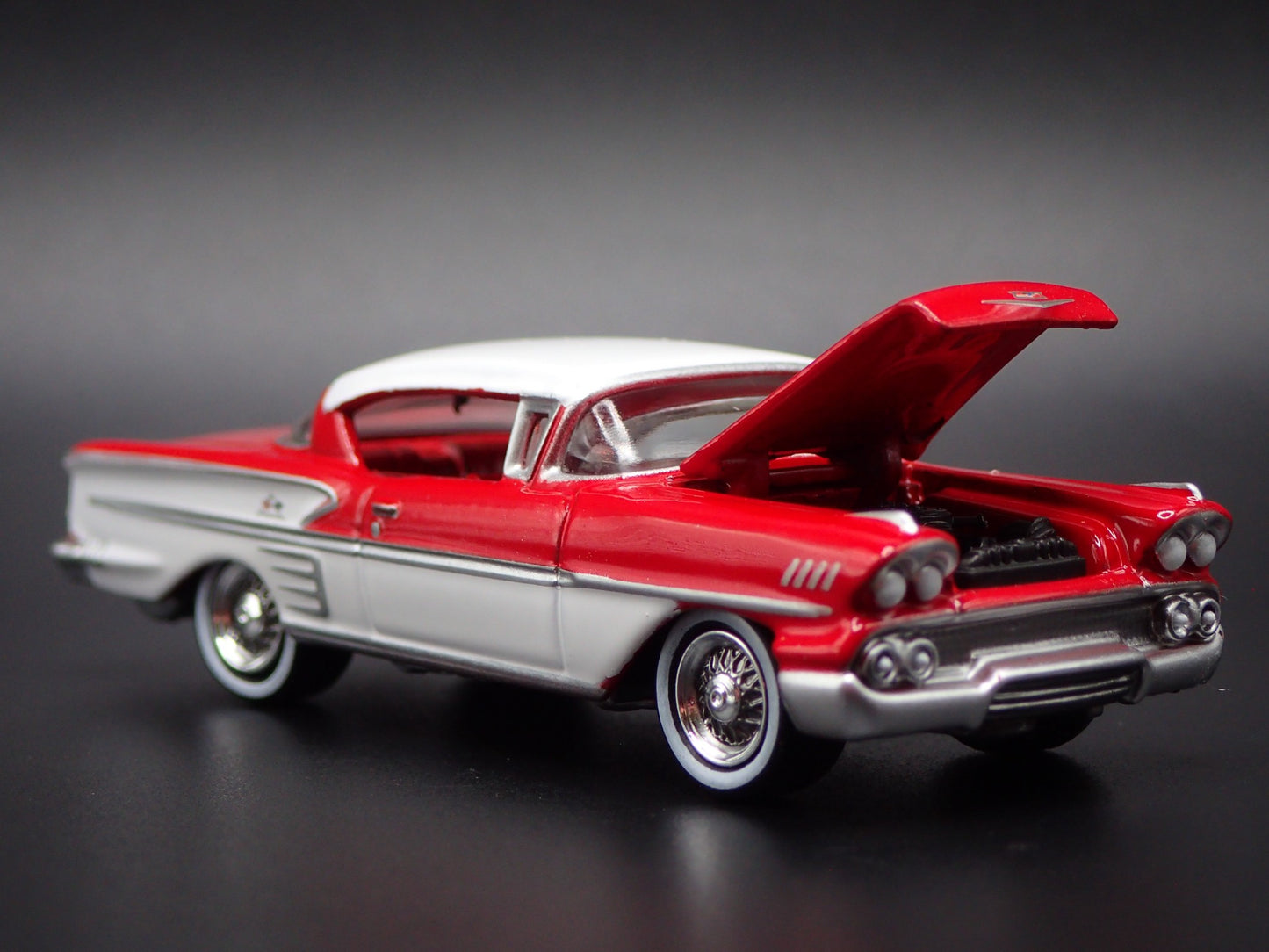 1958 58 CHEVY CHEVROLET IMPALA 1:64 SCALE COLLECTIBLE DIORAMA DIECAST MODEL CAR