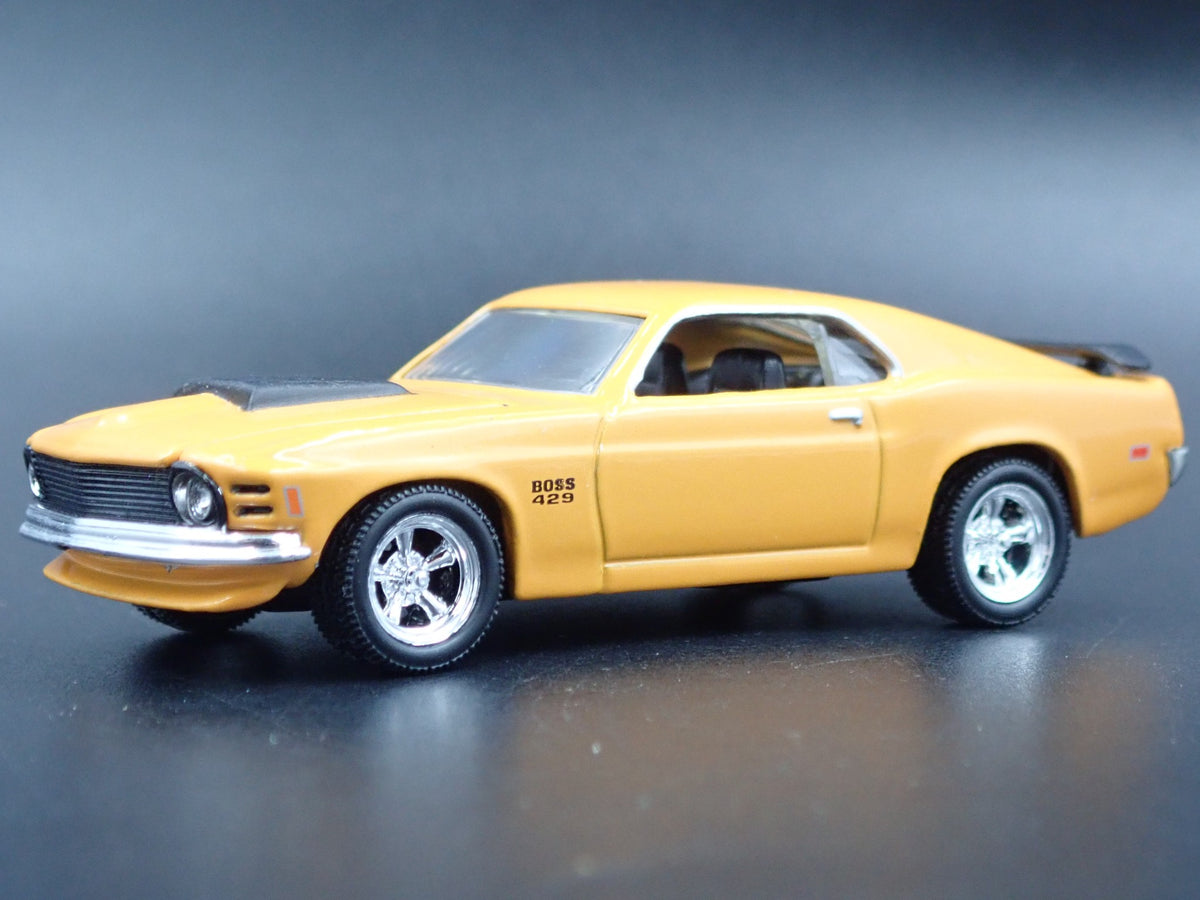 1970 70 FORD MUSTANG BOSS 429 FASTBACK RARE 1:64 SCALE DIORAMA DIECAST MODEL CAR-Burning Rubber Toy Company