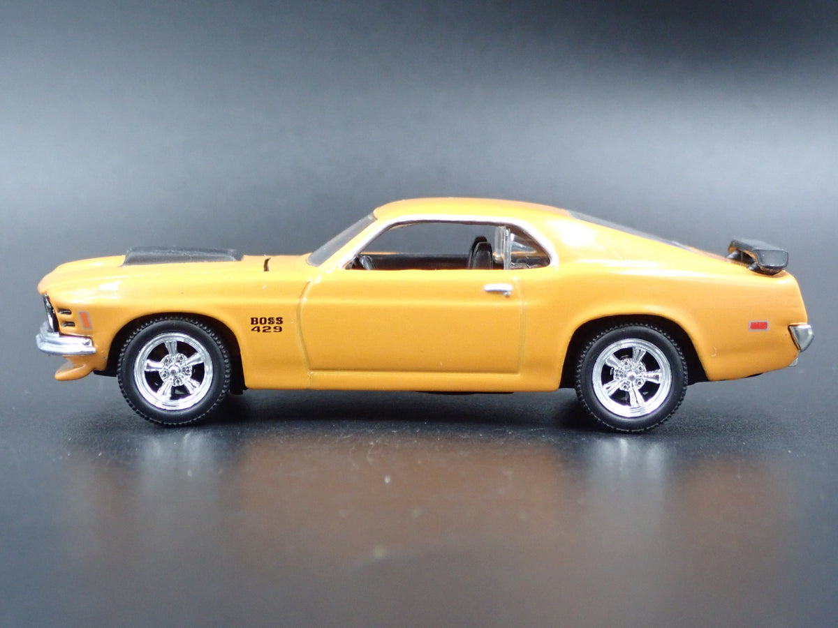 1970 70 FORD MUSTANG BOSS 429 FASTBACK RARE 1:64 SCALE DIORAMA DIECAST MODEL CAR-Burning Rubber Toy Company