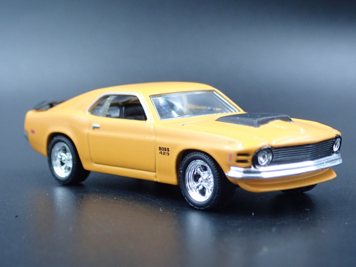 1970 70 FORD MUSTANG BOSS 429 FASTBACK RARE 1:64 SCALE DIORAMA DIECAST MODEL CAR-Burning Rubber Toy Company