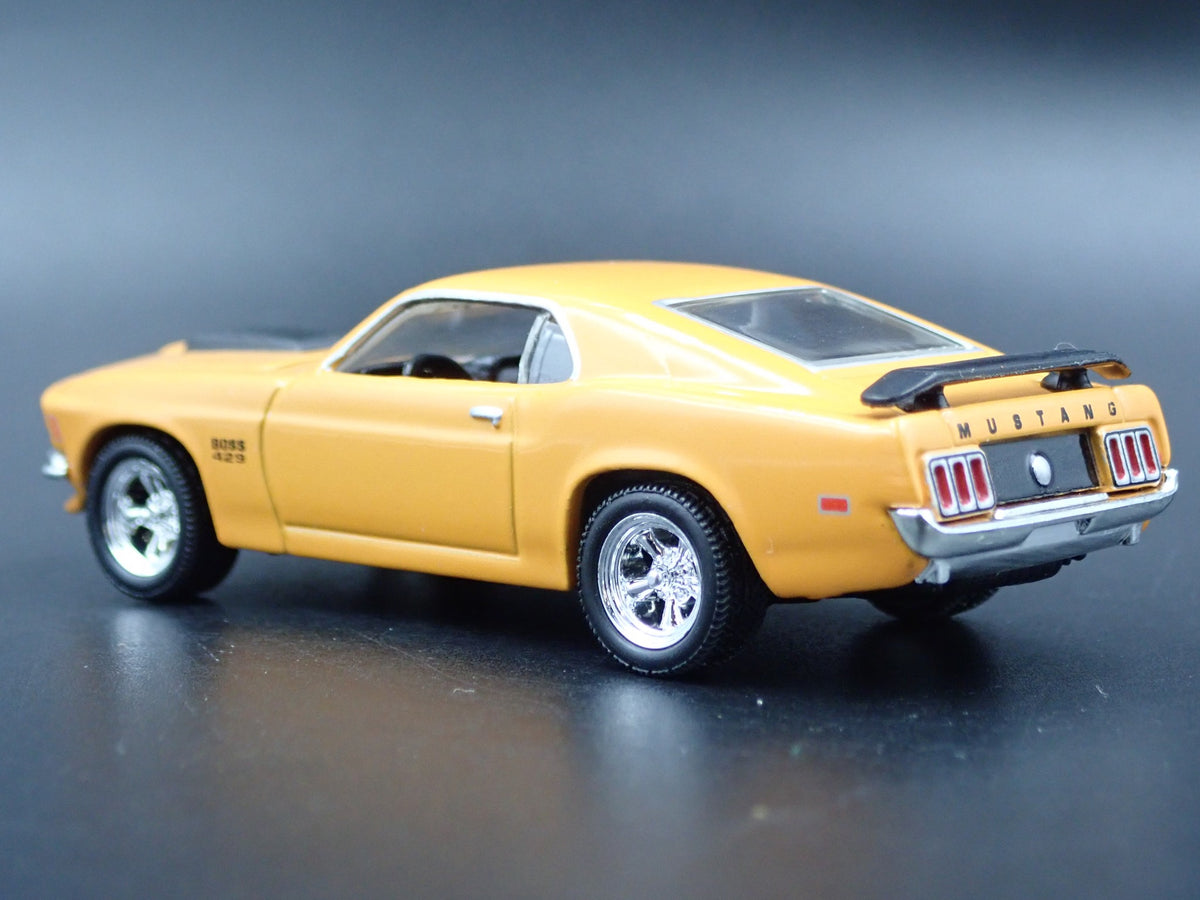 1970 70 FORD MUSTANG BOSS 429 FASTBACK RARE 1:64 SCALE DIORAMA DIECAST MODEL CAR-Burning Rubber Toy Company