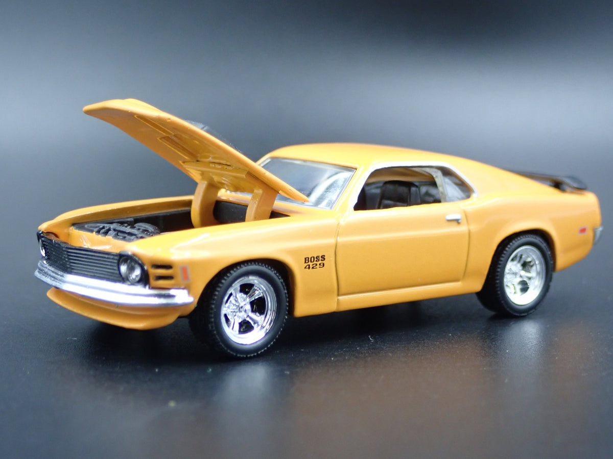 1970 70 FORD MUSTANG BOSS 429 FASTBACK RARE 1:64 SCALE DIORAMA DIECAST MODEL CAR-Burning Rubber Toy Company