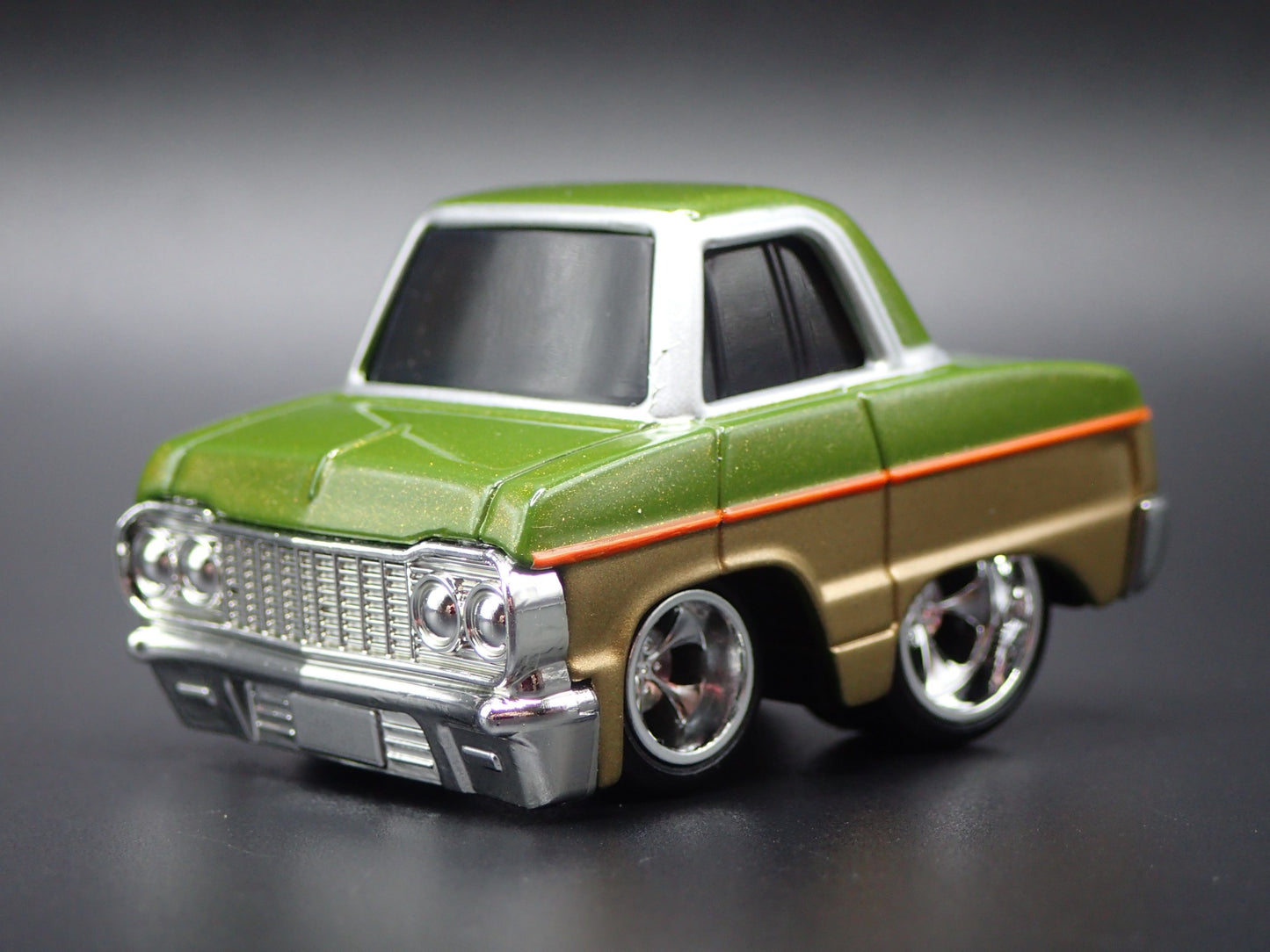1964 CHEVY CHEVROLET IMPALA LOWRIDER TUNED GREEN 1:64 SCALE DIECAST MODEL CAR