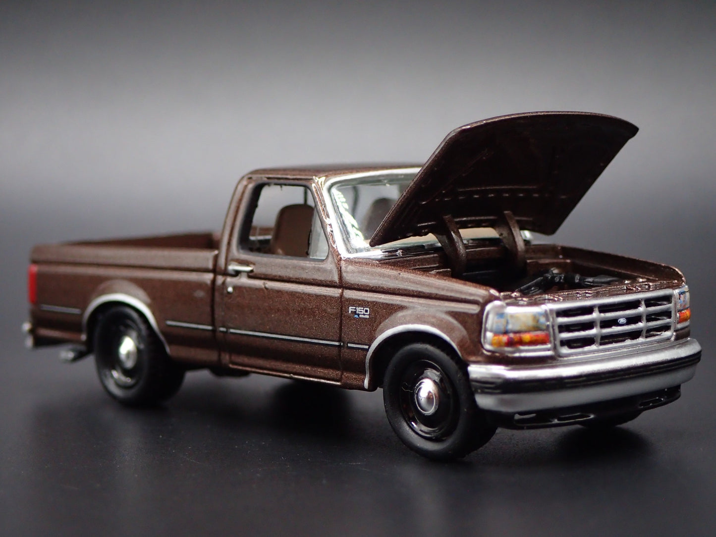 1993 93 FORD F150 PICKUP TRUCK BROWN 1:64 SCALE COLLECTIBLE DIECAST MODEL CAR