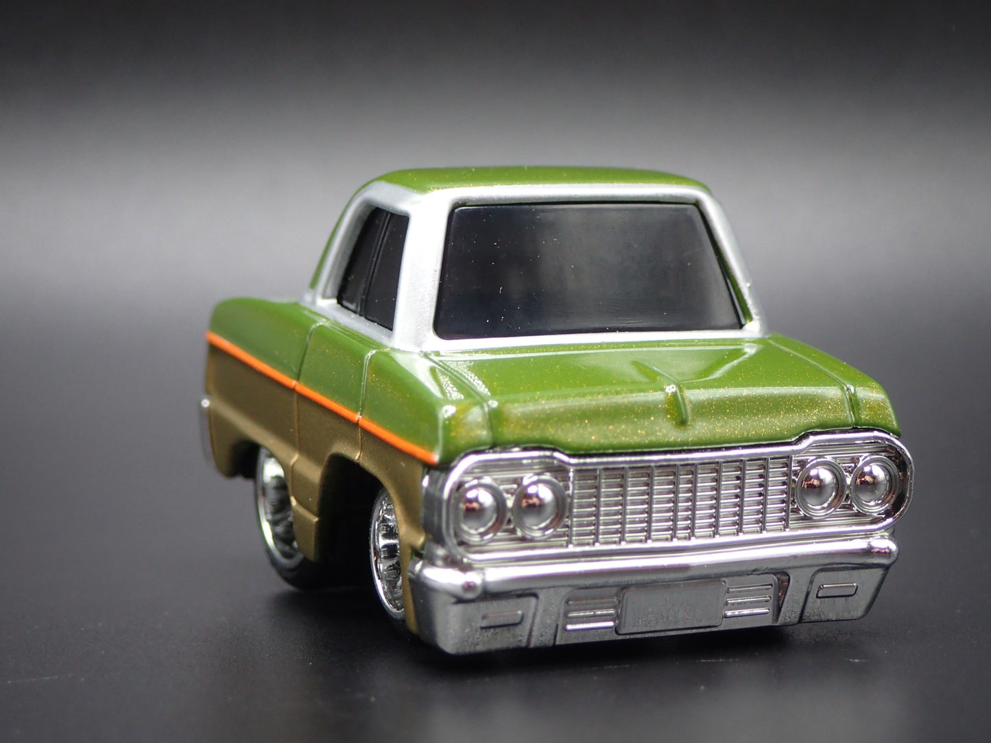 1964 CHEVY CHEVROLET IMPALA LOWRIDER TUNED GREEN 1:64 SCALE DIECAST MODEL CAR