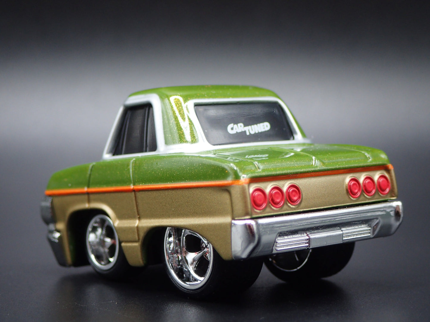 1964 CHEVY CHEVROLET IMPALA LOWRIDER TUNED GREEN 1:64 SCALE DIECAST MODEL CAR